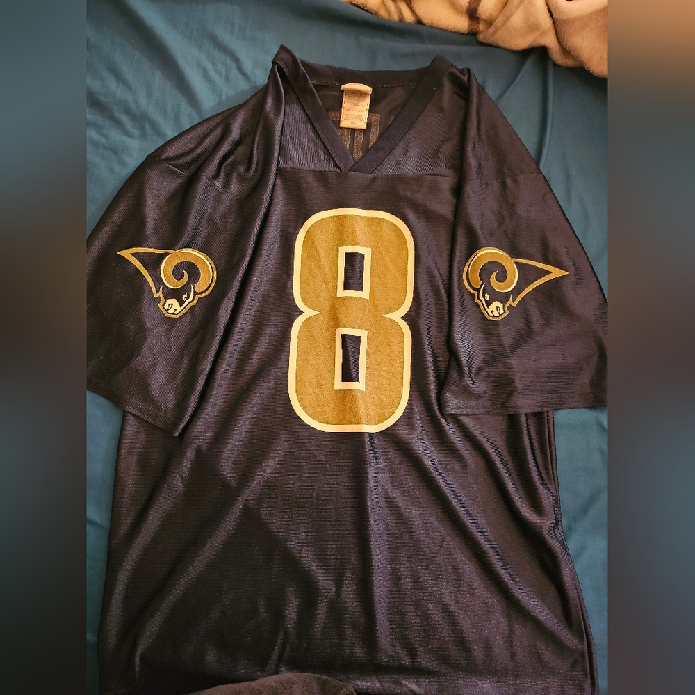 NFL Team Apparel Sam‎ Bradford #8 St. Louis Rams Football Jersey Men's Med 7042A